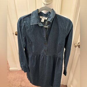 Nine West Jeans Denim Shirt Dress XS